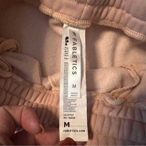 Fabletics High Rise Go-To Classic Sweatpant Jogger Pink Size Medium - Picture 10 of 11
